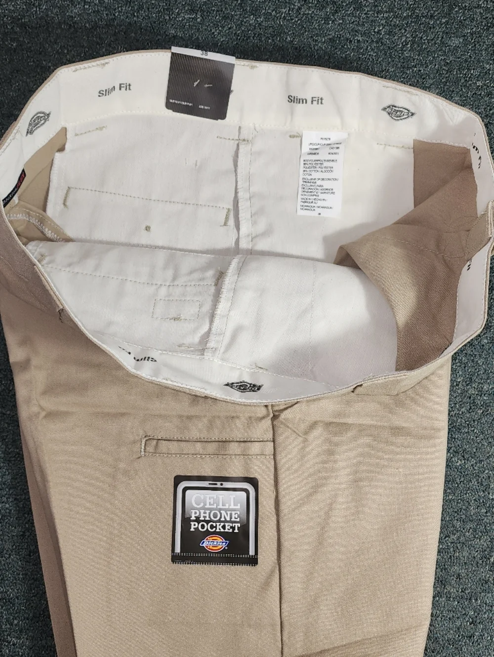Dickies Shorts FLEX Stretch Work Shorts With a Cell Phone Pocket Khaki Size 38 - Picture 15 of 17